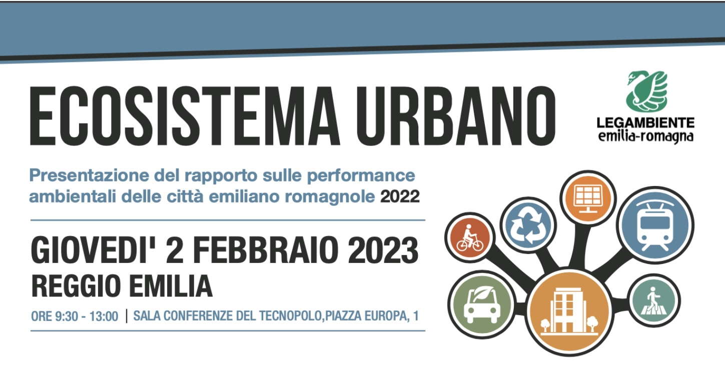 Ecosistema urbano: convegno Legambiente a Reggio Emilia